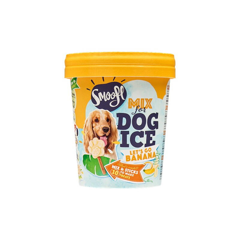 Smoofl ijsmix voor honden Bananen