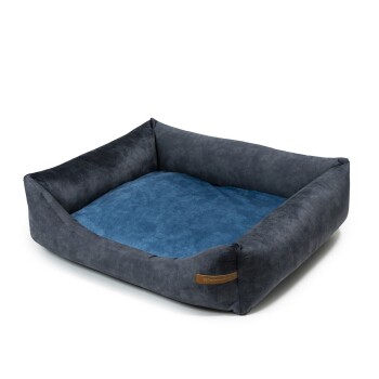 SoftColor Bett Graphit blau XL