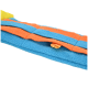 Blau-orange Fleece-Hundeschnüffelmatte mit versteckter Leckerlitasche aus einem Online-Tiergeschäft.