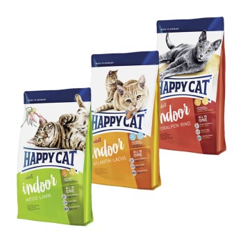 Happy Cat Adult Indoor Sparpaket 3x1,4 kg