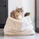 Panier pour chat Karlie DBL Ribbed gris clair
