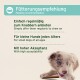 Fütterungsempfehlung für kleine Hunde, die regelmäßige Angebote, Eignung für alle Altersgruppen und hohe Akzeptanz hervorhebt.