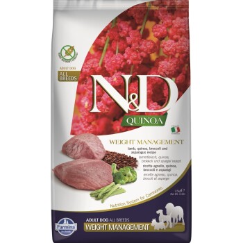 Farmina N&D Dog QUINOA Adult Weight Management Lamm, Quinoa, Broccoli und Spargel 2,5kg