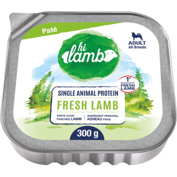 Hi Pet Food Nassfutter Hund, Adult, Fresh, Lamm 18x300 g