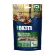 Blau-grüne BOZITA Hundesnack-Tasche: 95% Elch & Ente fleischige Bites, 70 g, Tasche mit Elch-Silhouette.
