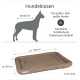 XL Hundebett für große Rassen, Abmessungen ca. 100 cm x 85 cm, 10 cm dick, geeignet für Deutsche Schäferhunde, Dobermänner und Bobtails.