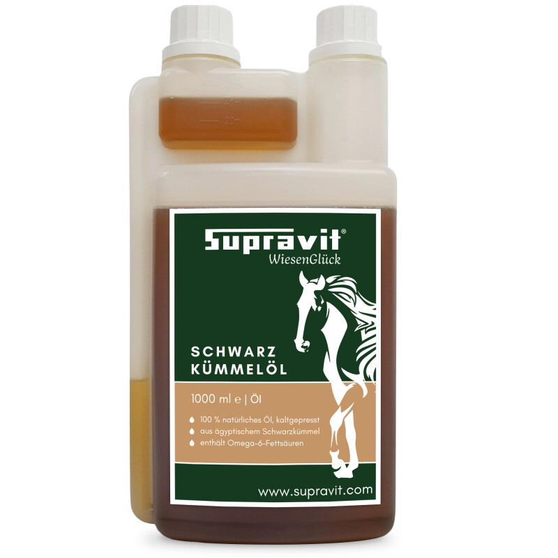Supravit Schwarzkümmelöl 1000ml flüssig für Perde