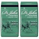Zwei Beutel Dr. John Hypoallergenes Hundefutter mit Huhn und Hafer, jeweils 15 kg, mit grünem Design und einer Illustration eines Hundes.