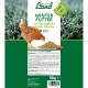 Hühner Land Winter Futter Verpackung mit einer braunen Henne, Getreidemischung und Text, der die ernährungsphysiologischen Vorteile für den Winter hervorhebt. 10kg Größe.
