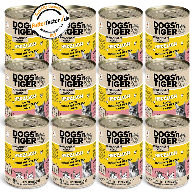 Dogs'n Tiger Herzlich 12x400 g
