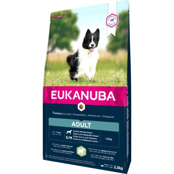 EUKANUBA Adult Small & Medium Breed Lamm & Reis 2,5 kg