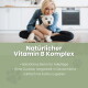 Verpackte Bierhefe für Hunde und Pferde, beschriftet mit "REINE BIERHEFE AUS WESTFALEN", fördert glänzendes Fell und Hautgesundheit.