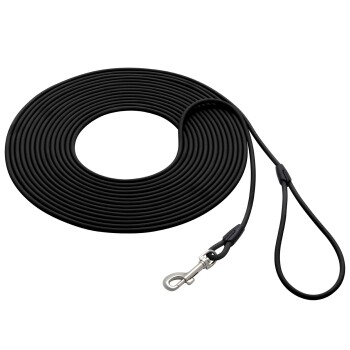 bis 25kg Biothane Schleppleine schwarz 5 m