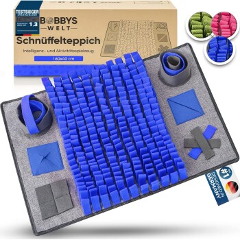 - Schnüffelteppich für Hunde Farbe Blau