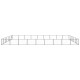 Hundezwinger Stahl schwarz 9 m, 7 m, 70 cm