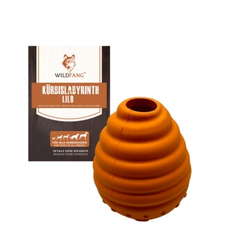 ® Naturkautschuk Hundespielzeug - Kürbislabyrinth Lilo