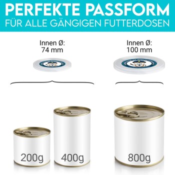 Dosendeckel, Deckel für Dosen halten Tierfutter frisch, schließen Gerüche ein - 400g / 200g