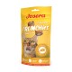 Josera Crunchies Katzensnacks Beutel mit knuspriger Außenseite, cremigem Inneren, Käsegeschmack, getreidefrei, zuckerfrei, mit Taurin und Vitaminen.