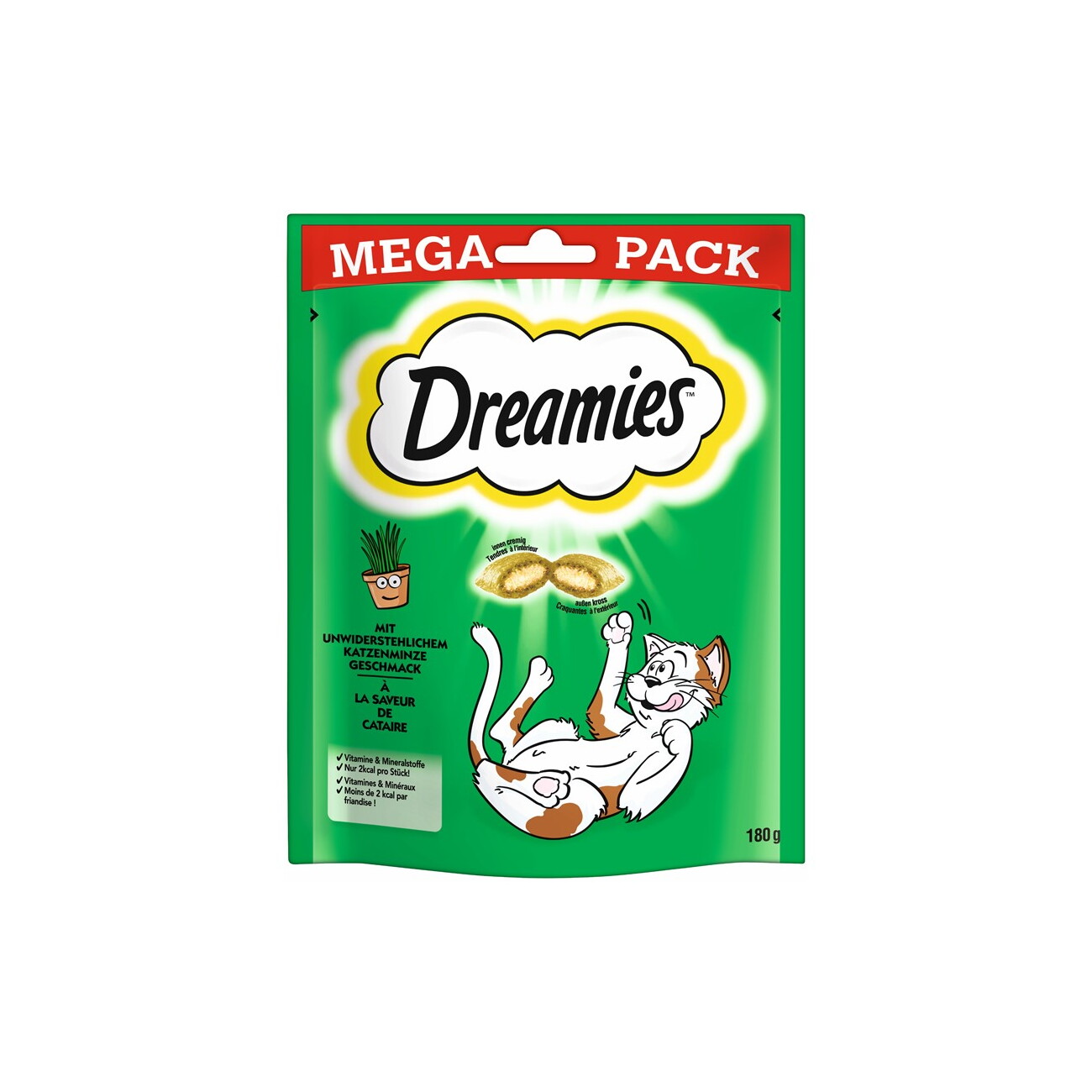 Dreamies Mega Pack 180g Katzenminze - Bild 1