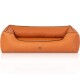 orthopädisches Hundebett aus Kunstleder Lovelock terracotta XXL