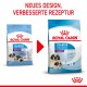 Royal Canin Hundefutterverpackung, die ein neues Design und eine verbesserte Rezeptur für "Starter Mother & Babydog" für Riesenrassen zeigt, 45 kg.