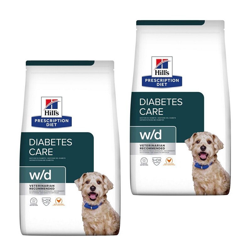 Hill's Prescription Diet w/d voeding voor diabetes, met kip 2x10 kg