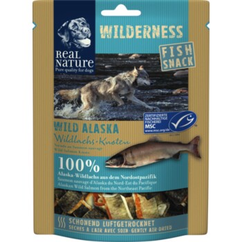 REAL NATURE WILDERNESS Fish Snack 70g Wild Alaska, Wild Alaska (Wildlachs-Knoten)