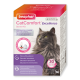 Beaphar CatComfort Excellence Starter Kit Verpackung mit einer flauschigen grauen Katze, mit Text, der "Stressige Situationen" und "30 Tage" hervorhebt.