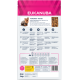 Eukanuba Yorkshire Terrier Hundefutterverpackung, mit einem Bild eines Yorkshire Terriers, Nährstoffvorteilen und Fütterungshinweisen in mehreren Sprachen.