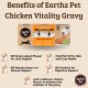 Hundefuttersoße für mittelgroße/große Hunde mit Freilandhuhn, Neuseeland-Grünlippmuschel, Manuka-Honig, Hoki-Fischöl und Kiwi.