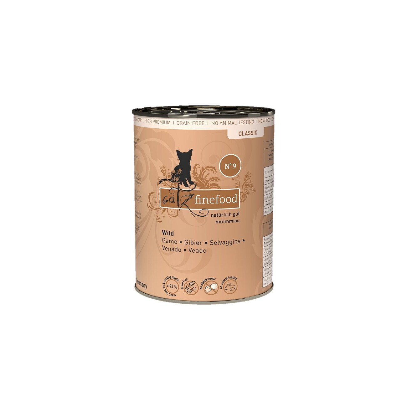 Catz finefood Nassfutter Katze Classic Adult No. 9 Wild 24x400 g