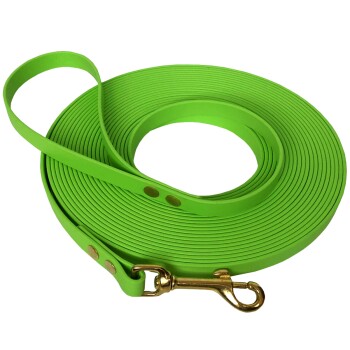 ab 35 kg Biothane Schleppleine frühlingsgrün 10 m