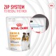 Royal Canin Skin & Coat Chews for adults, 60 pieces, featuring a zip reseal system; 86% of owners are satisfied.