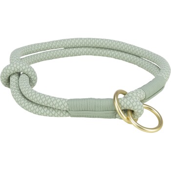 Soft Rope Zug-Stopp-Halsband mintgrün L-XL