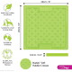 Grüne Gummimatte LickiMat, die für Hunde entworfen wurde, misst 20 cm x 20 cm, geeignet für alle Rassen, ohne BPA, PVC oder Silikon.