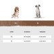 Orthopädisches Hundebett Lena aus Velours und Kunstleder mit hohem Schaumstoffrand braun/ beige M-L