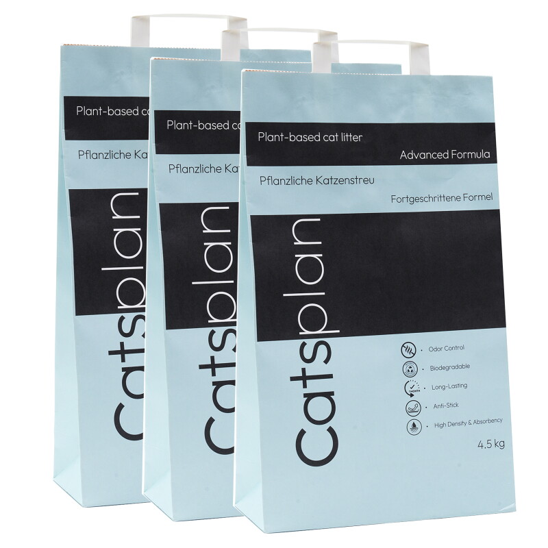 Catsplan pflanzliches Katzenstreu - advanced 13,5 kg