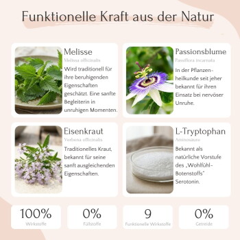 Promo „Qualität, die überzeugt“ zeigt Felder: Made in Germany; tierärztlich entwickelt; laborgeprüft; 0 % unnötige Zutaten; 4,8 Sterne.