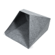 Grau gefilzte Haustierhöhle mit dreieckiger Form, die einen gemütlichen Rückzugsort für kleine Haustiere bietet.