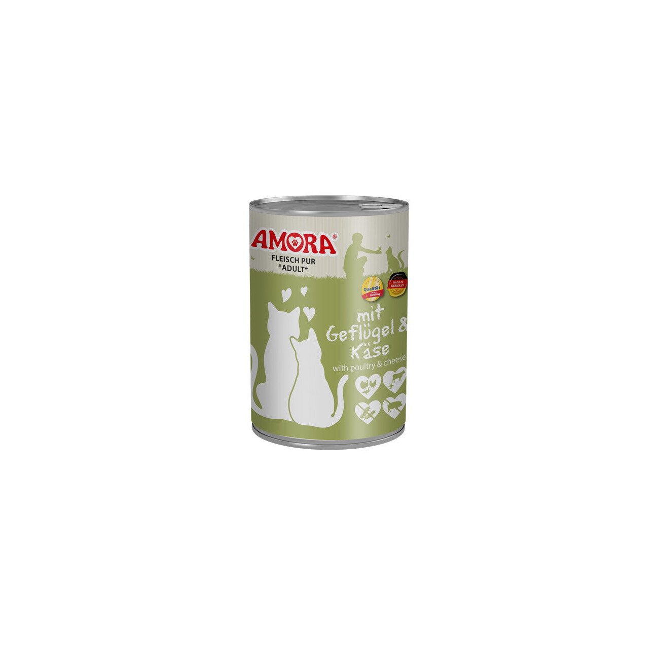 Amora Cat Fleisch Pur 6x400g Huhn