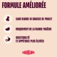 Formule améliorée — icônes poulet, viande ; Pas de viande/gras de poulet ; Viande fraîche uniquement ; Meilleure digestibilité et attractivité. Carnilove