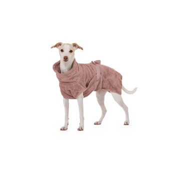 Lill's Hundebademantel "Pink Berry" 45 cm