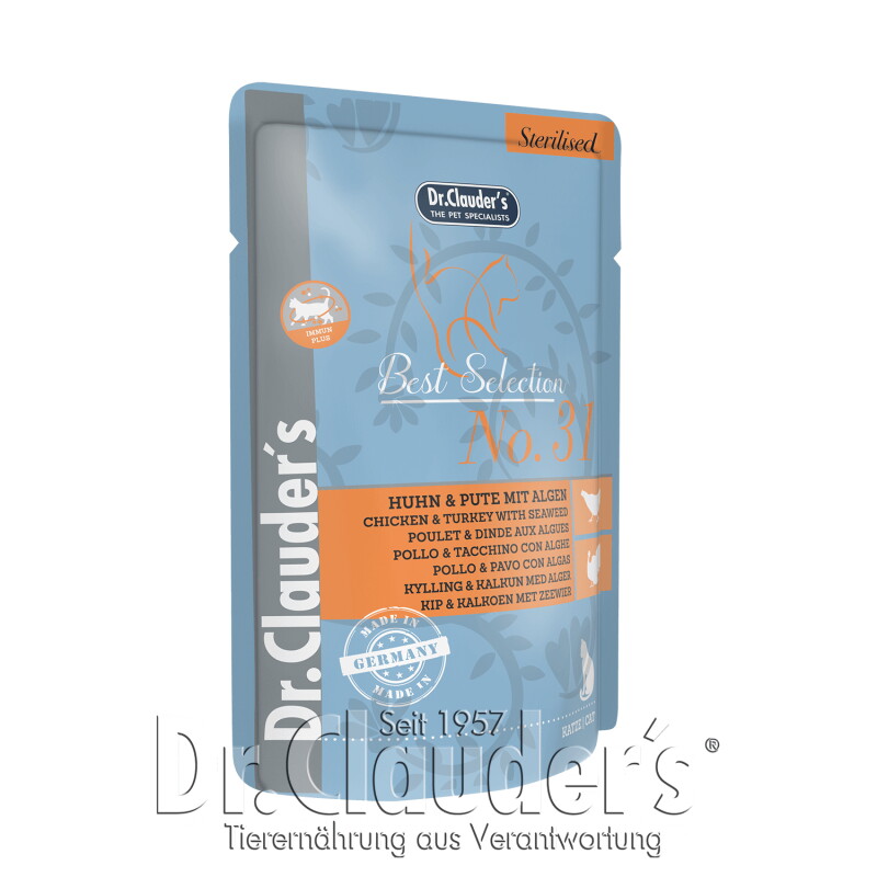 Dr. Clauder's Best Selection Sterilised No 31 Huhn & Pute mit Algen