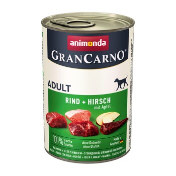 GranCarno Original Adult Rind & Hirsch mit Apfel 6x400 g