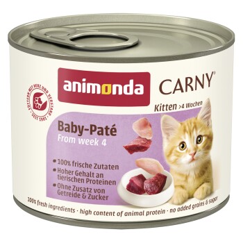 Comparer les prix de animonda Carny nourriture humide pour chatons, Baby-Paté 24x200 g