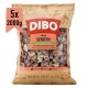 DIBO Menü-Sensitivity Hundefutterpackung, 2000g, getreidefrei, mit Fleisch, Kartoffeln und Gemüse. Der Text hebt das ausgewogene Energie-Protein-Verhältnis hervor.