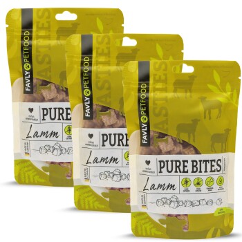 FAVLY Petfood PURE Bites Lamm 360 g