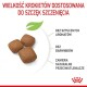 Karma dla psów w postaci krokietów na białym tle, z tekstem o braku sztucznych aromatów i kolorów oraz naturalnych przeciwutleniaczach.