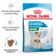 Royal Canin Starter Mini Hundefutterbeutel für Mütter und Welpen, der zwei Hunde zeigt und Gesundheitsunterstützung sowie Immunabwehr betont.