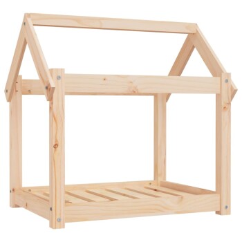 Hundebett M (71x55x70 cm) aus Kiefernholz naturfarben